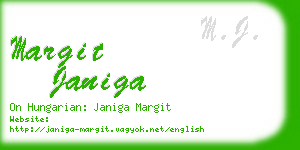 margit janiga business card